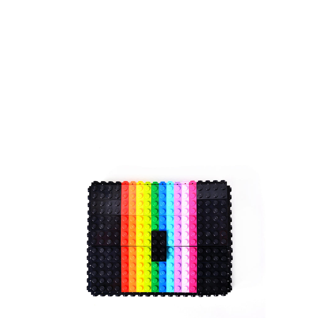 Black rainbow clutch