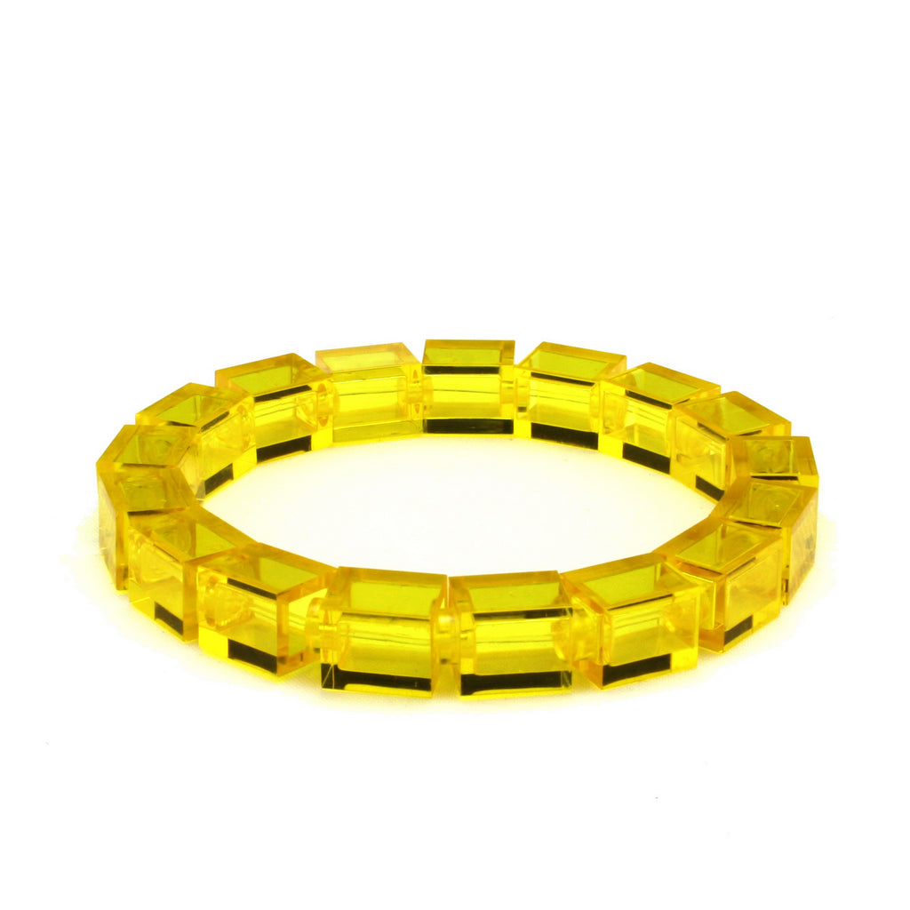 transparent yellow slim bracelet