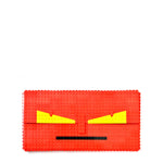 Red monster face oversize clutch