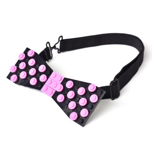 Black with pink center and dots