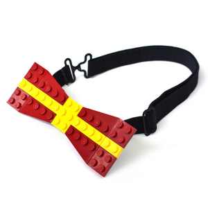 Dark red with yellow cross
