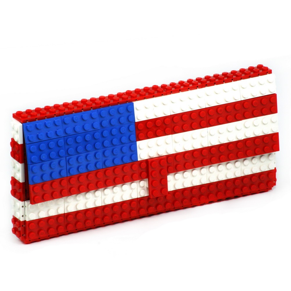 US flag clutch