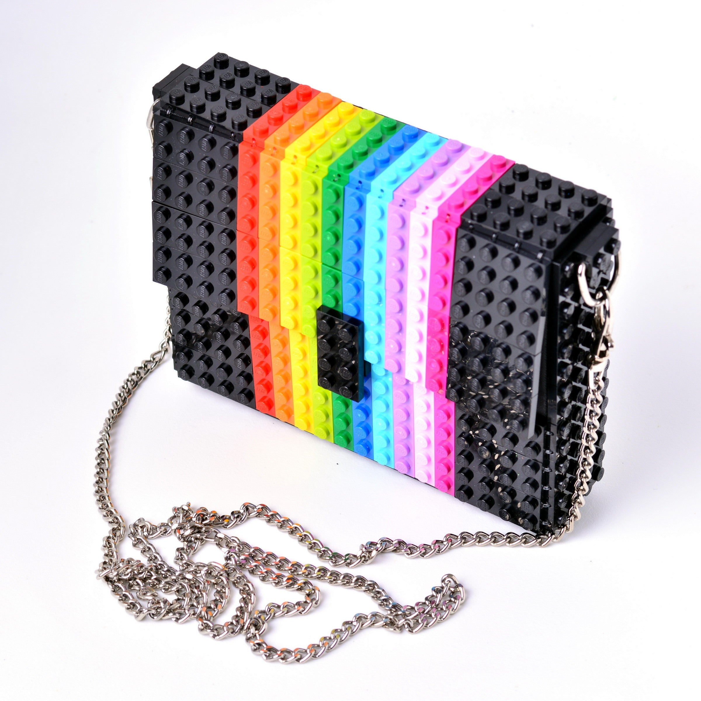 Rainbow Clutch Bags & A Black Outfit