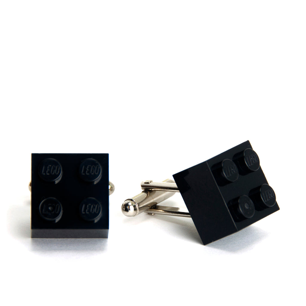 black cube cufflinks