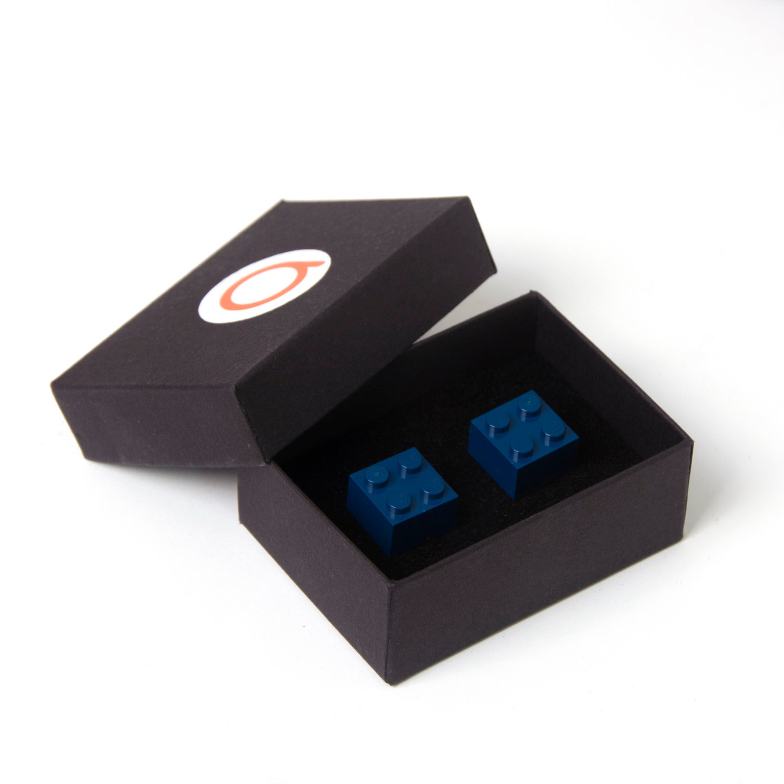 dark blue cube cufflinks