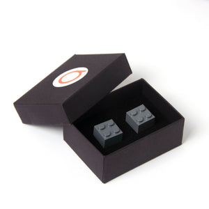dark grey cube cufflinks