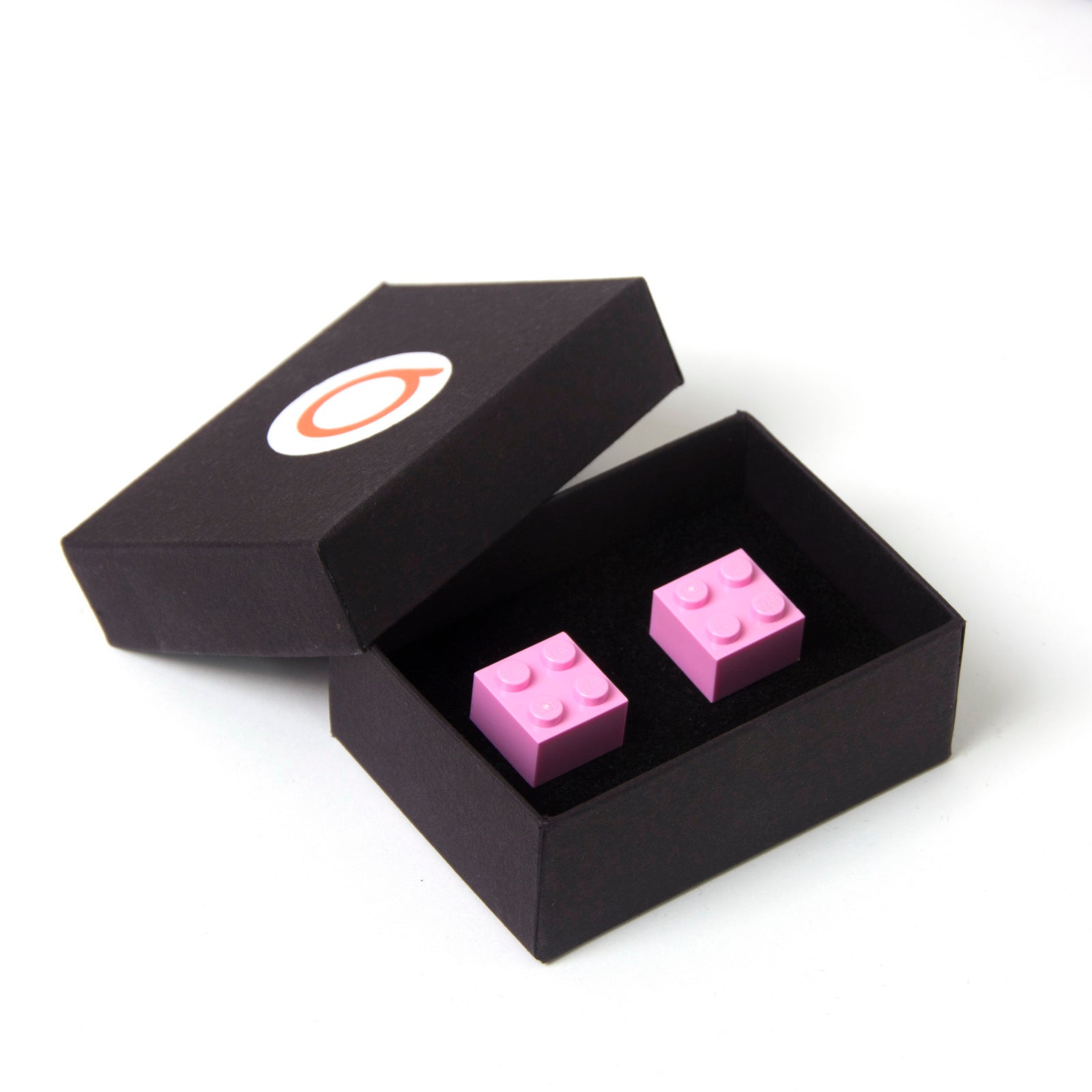 light pink cube cufflinks