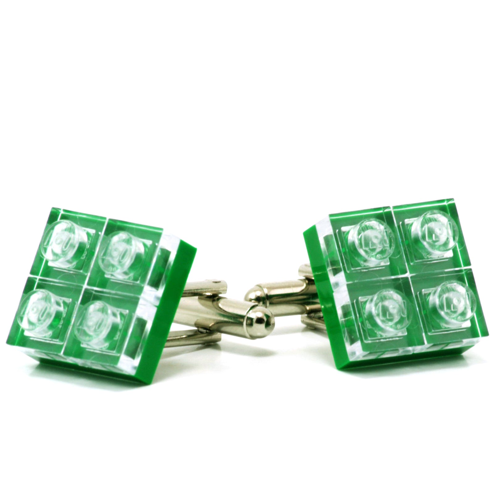 green diamonds cufflinks