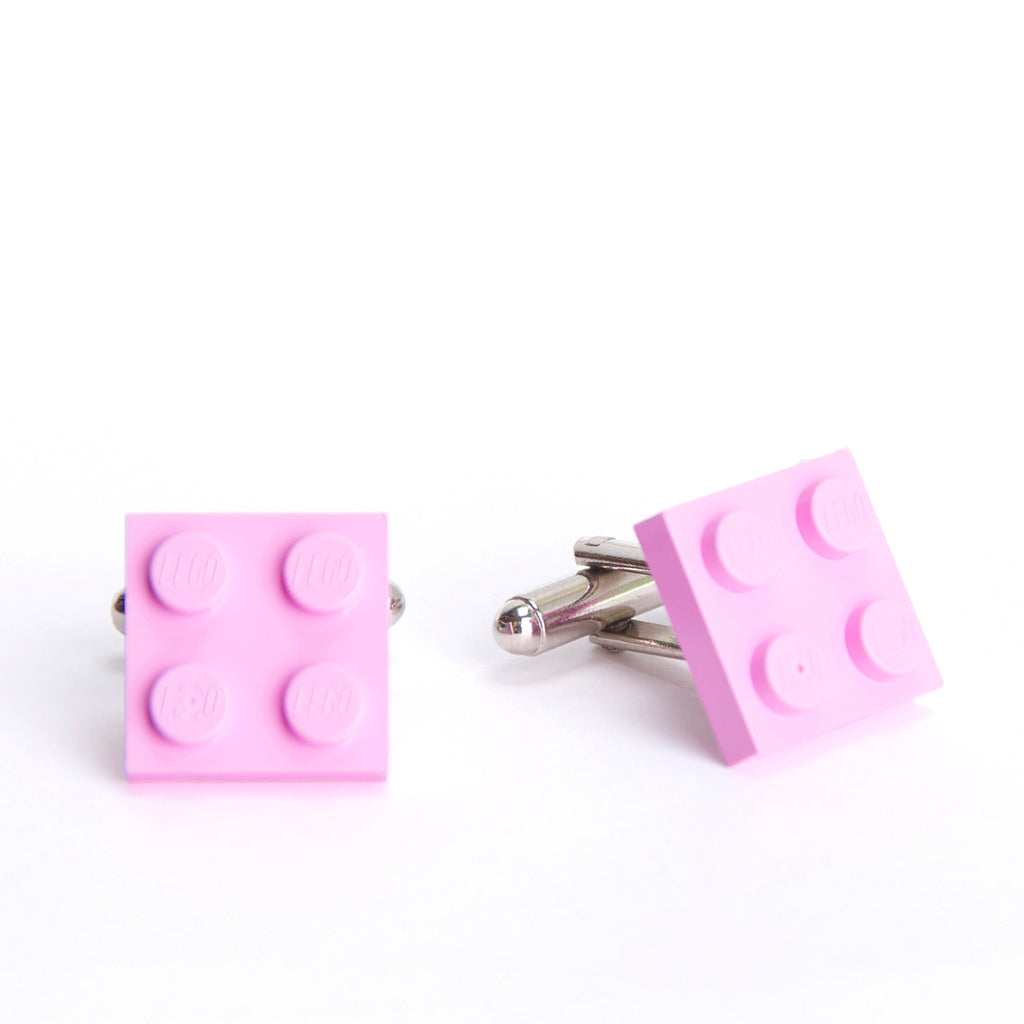 light pink flat cufflinks