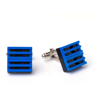 black & blue grill cufflinks
