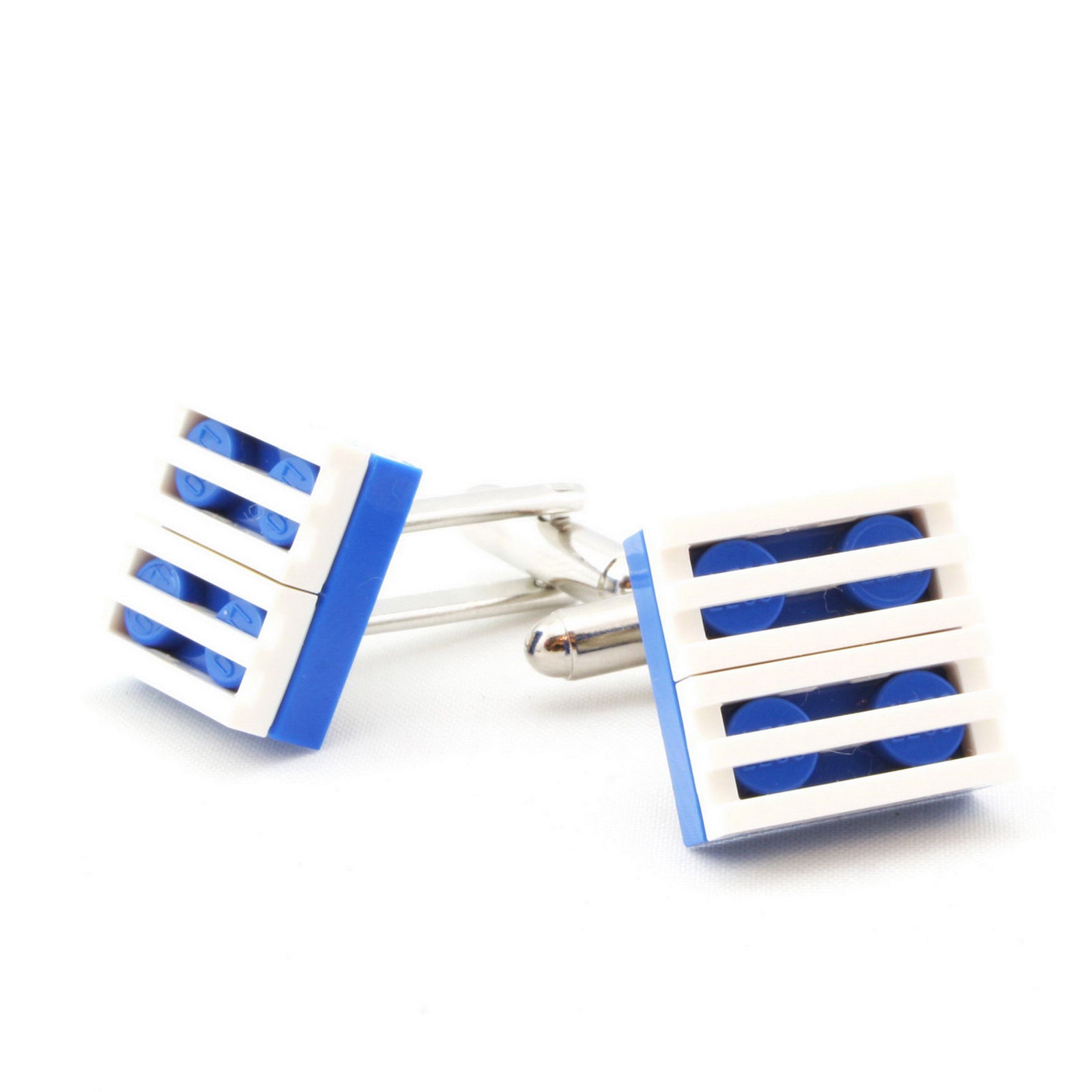 blue & white grill cufflinks