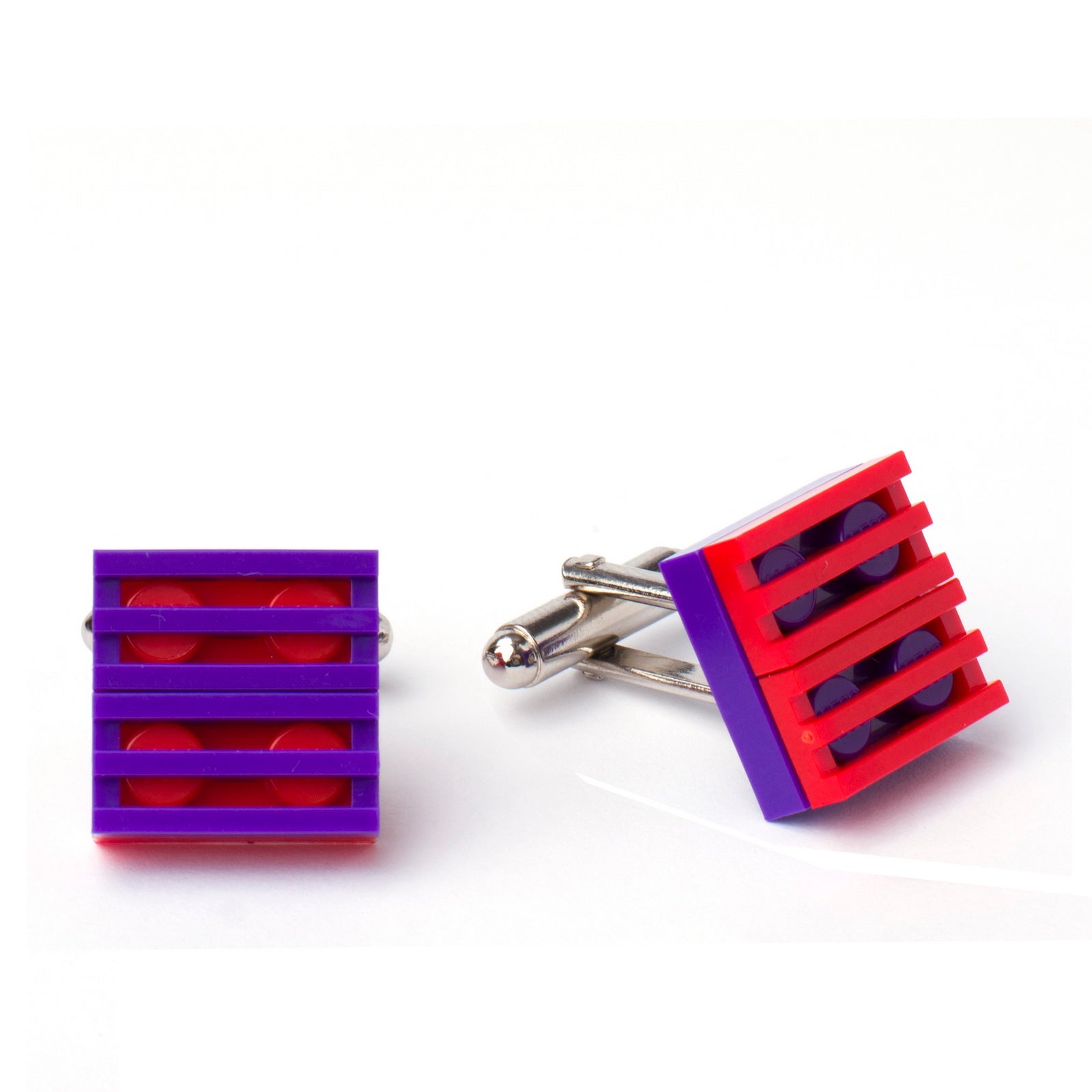 red & purple grill cufflinks