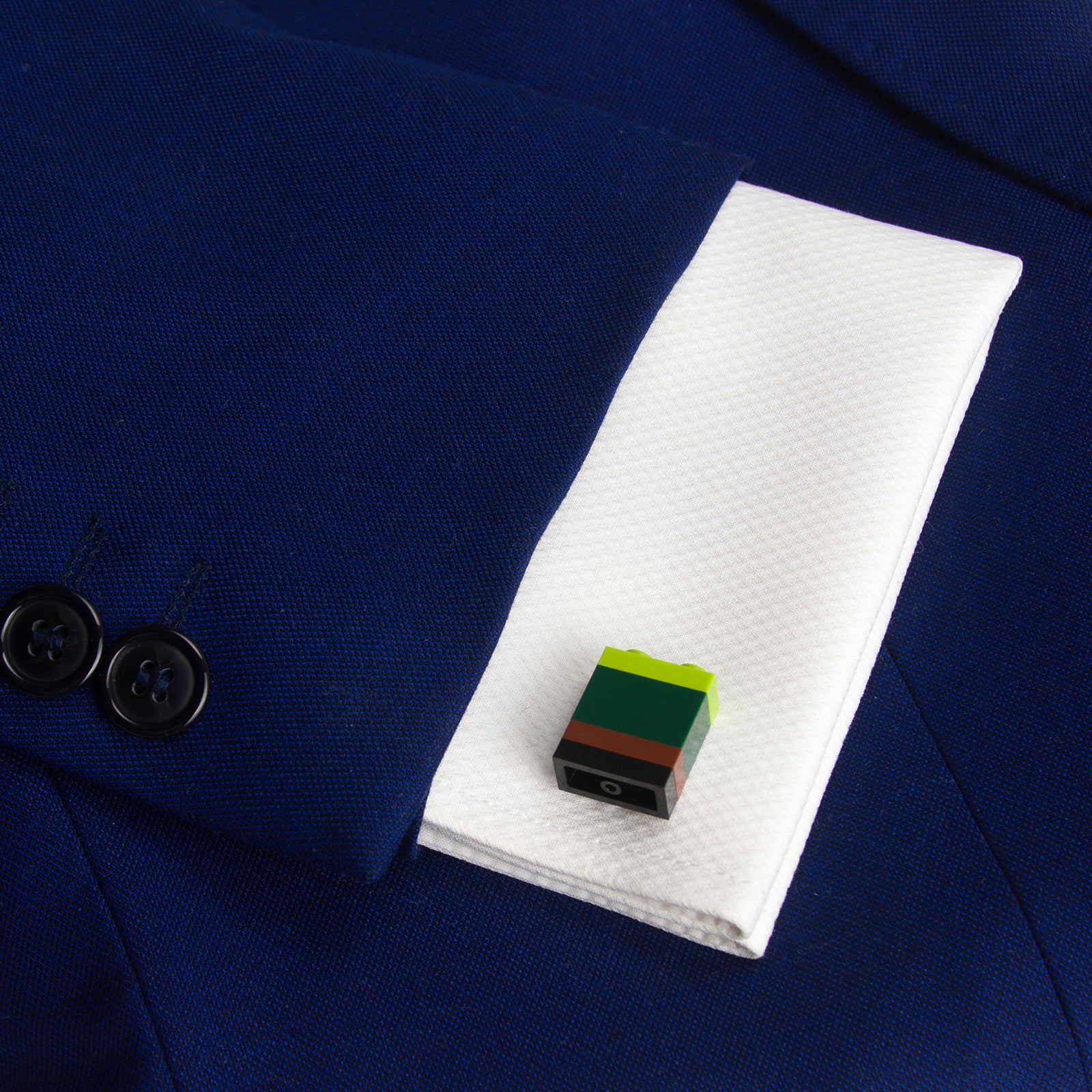 QUEBEC striped cufflinks