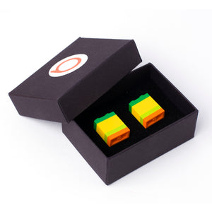 SANTA CRUZ striped cufflinks