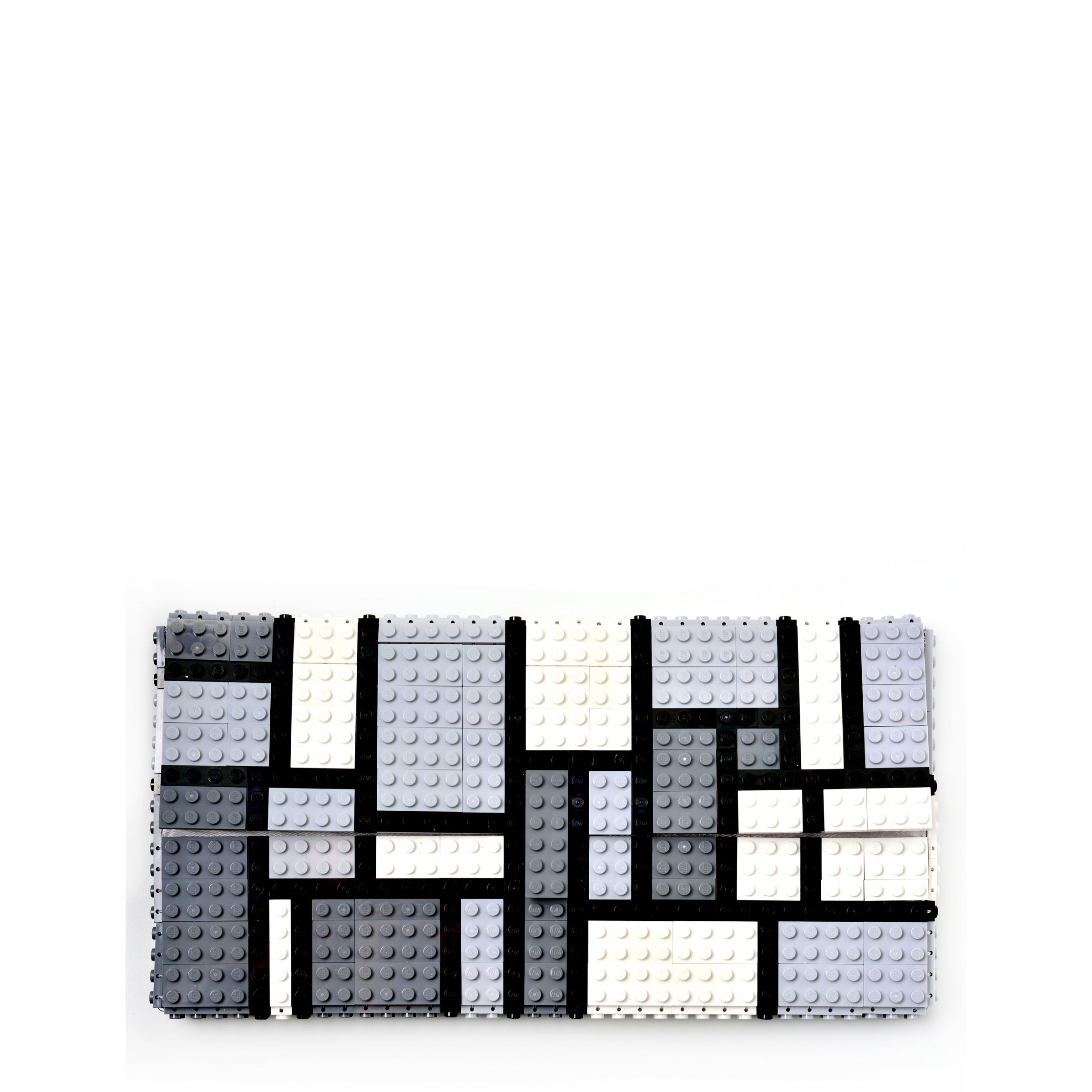 Mondrian monochrome oversize clutch