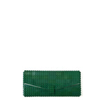 Dark green envelope flap clutch