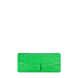 Green envelope flap clutch