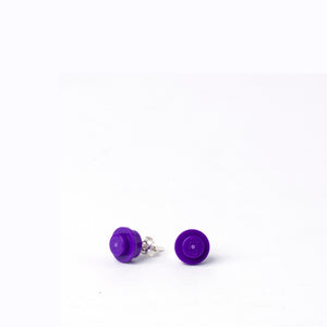 dark purple small round studs