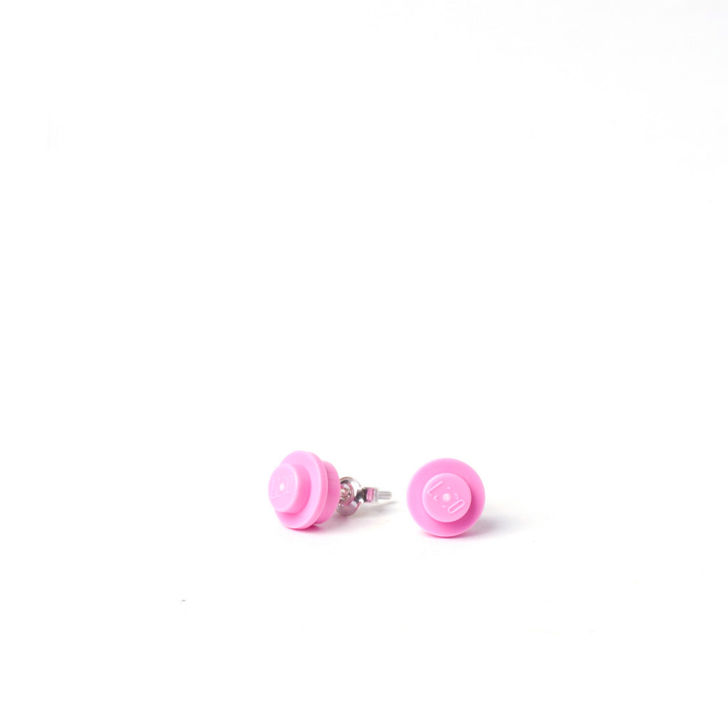 light pink small round studs