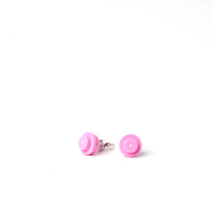 light pink small round studs