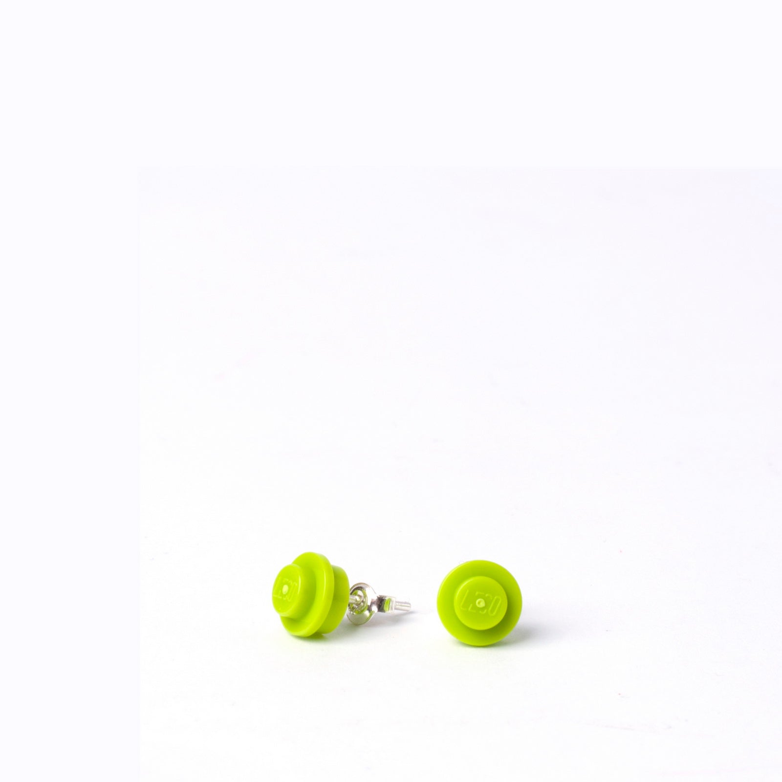 lime small round studs